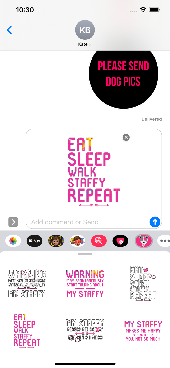 Staffy Terrier Dog Stickers