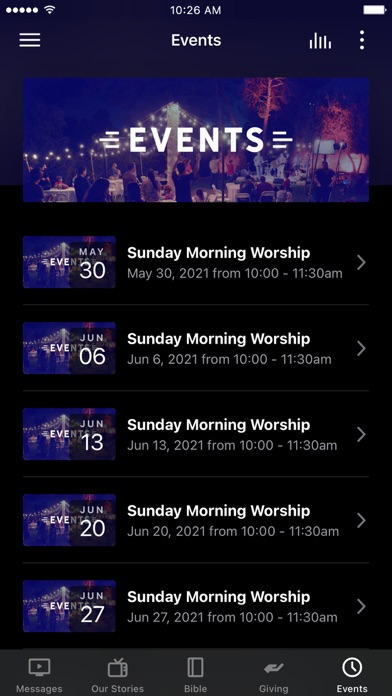 Mission Church App Screenshot