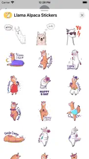 llama alpaca stickers iphone screenshot 2