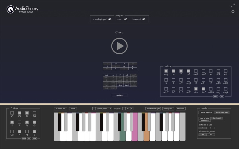 Screenshot #3 pour AudioTheory Piano Keys