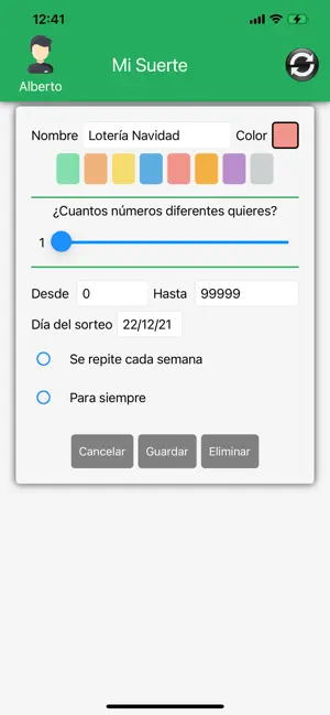 Immagine dello schermo 3 Mi Suerte iphone