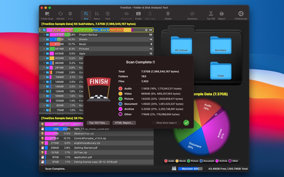 TreeSize - Disk Usage - 2.61 - (macOS)