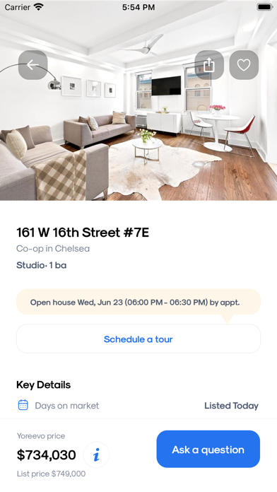 Yoreevo NYC Real Estate Screenshot