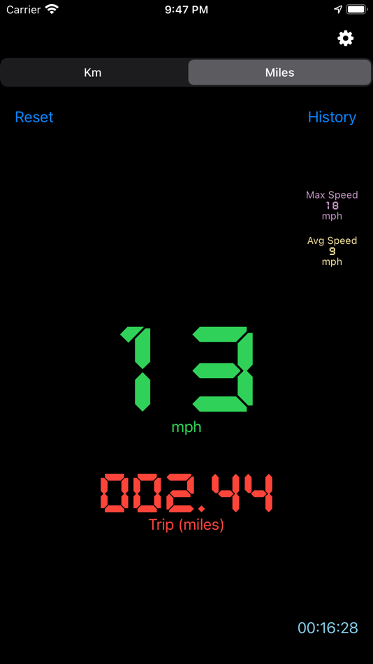 #5. Mph Kmh Counter (Speedometer) (iOS) Podle: Ofir Yagil
