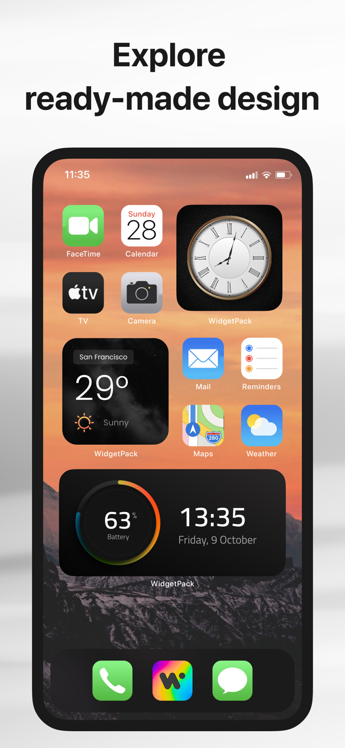 WidgetPack Custom Screen