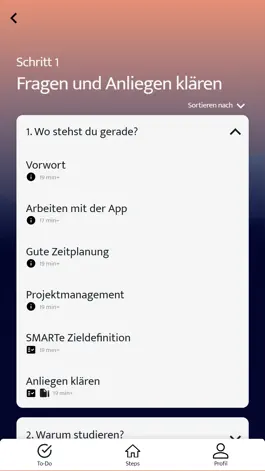 Game screenshot DEEP! Finde Studium & Beruf apk