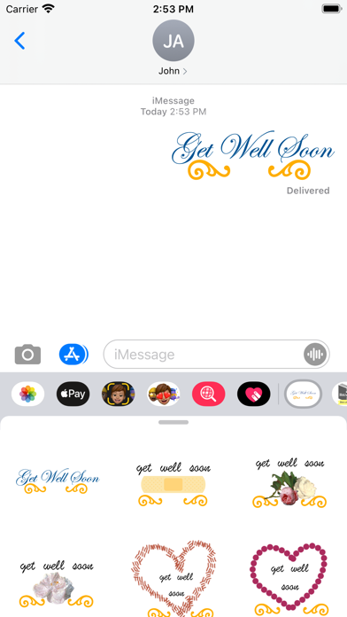 get well soon stickers! Screenshot