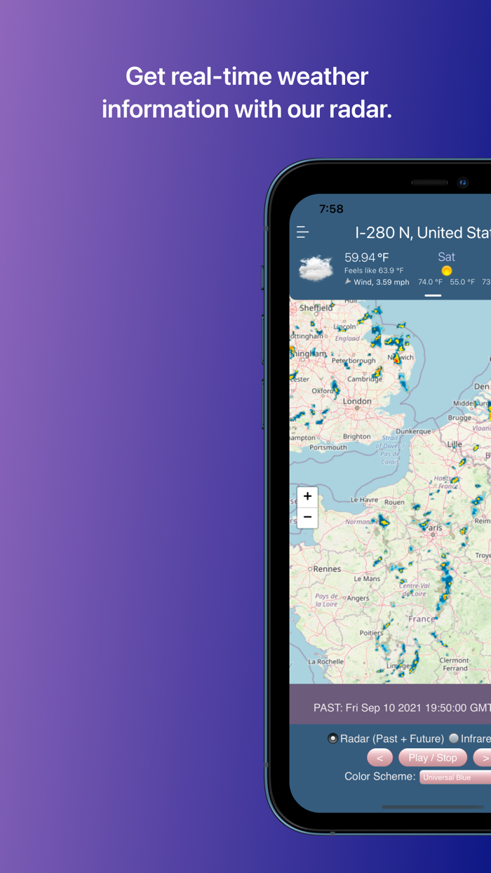 Accuweather Channel Radar app