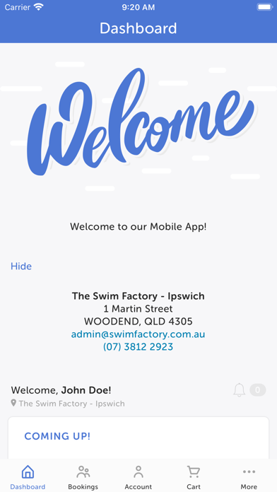 The Swim Factory Australia Screenshot