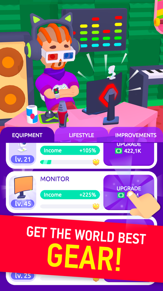 #4. Idle Streamer — Tuber Life (iOS) 来自: WAZZAPPS GLOBAL LIMITED