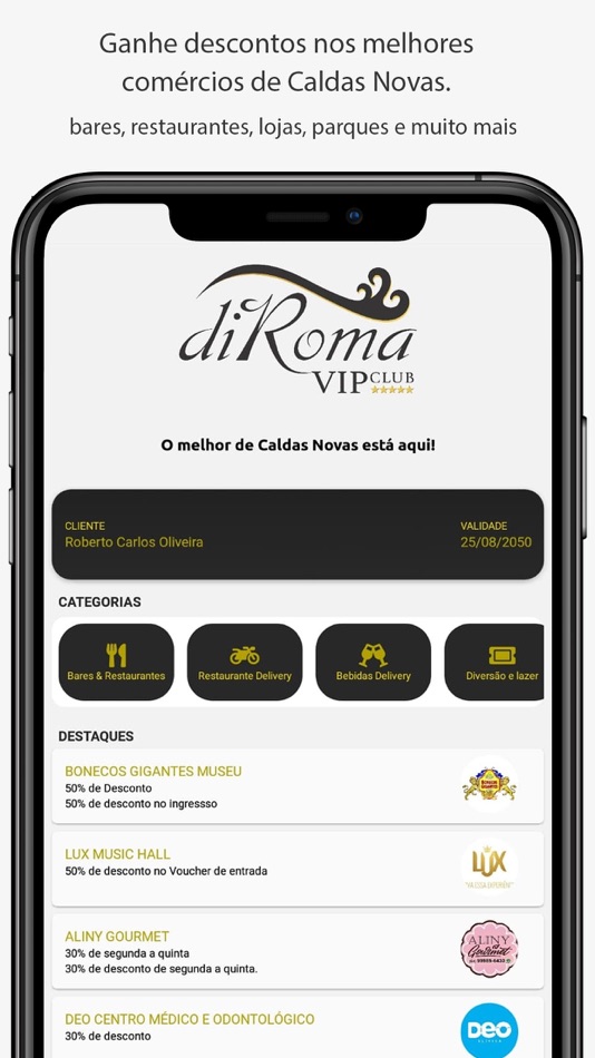 #1. Clube de Vantagens diRoma VIP (iOS) 由: Grupo diRoma