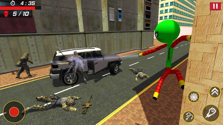 Stickman Super Rope Hero Games screenshot-4