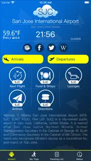 san jose airport (sjc) + radar iphone screenshot 1