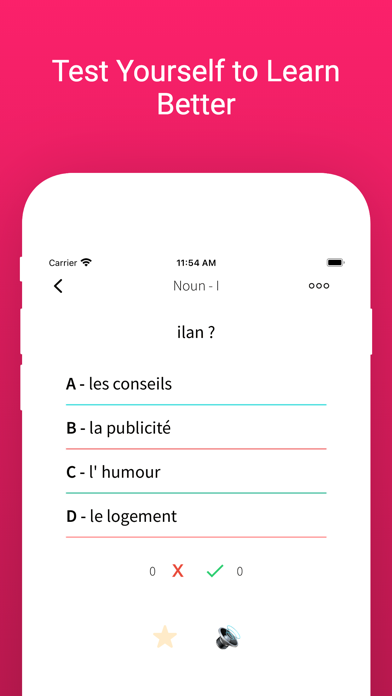 Practice French Turkish Words Screenshot