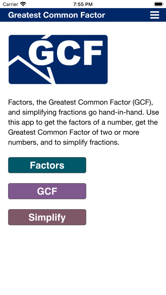 #1. Greatest Common Factor (iOS) 由: H Valeur