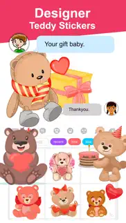 teddy love stickers iphone screenshot 3