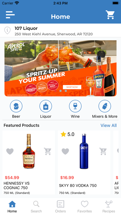 107 Liquor Screenshot
