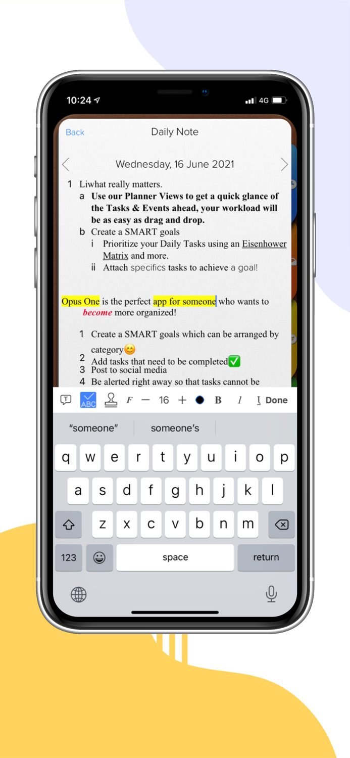 Opus One Daily Planner