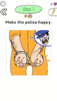 draw happy police: trivia game iphone screenshot 2