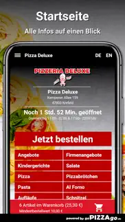 pizza deluxe krefeld iphone screenshot 2