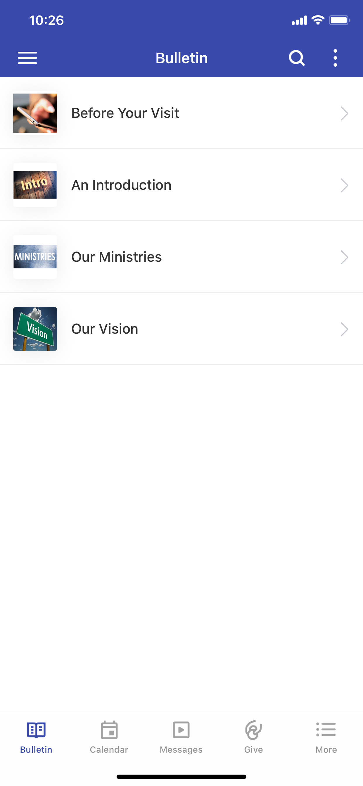 New Vintage Church App