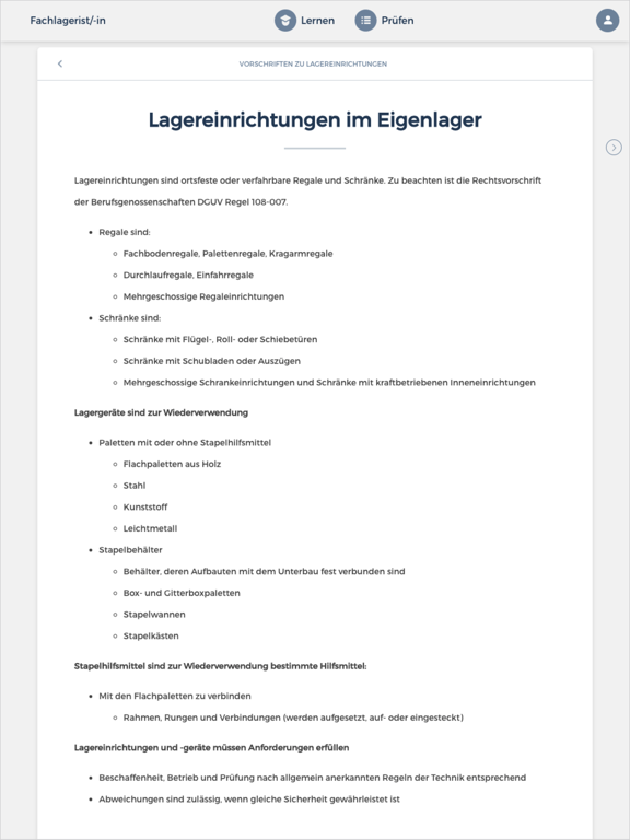 Screenshot #6 pour Fachlagerist/-in