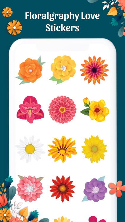 Floralgraphy Love Sticker