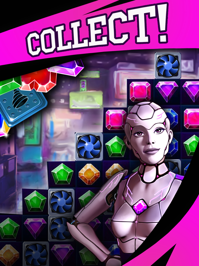 Cyber Crush Match 3 Game