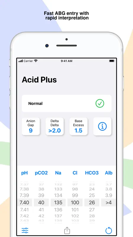 Acid Plus - The ABG Calculator screenshot 5 of 6