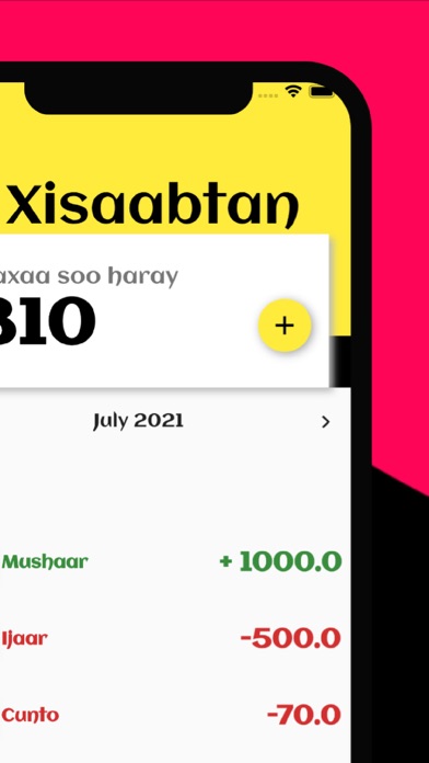 Xisaabtan - Somali budgeting Screenshot