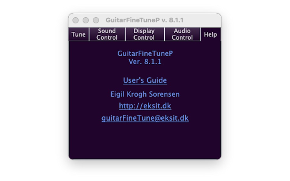 #5. GuitarFineTune (macOS) 由: Eigil Krogh