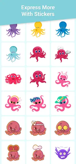 Game screenshot Adorable Octopus Stickers apk