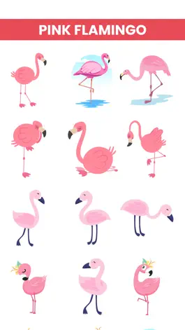 Game screenshot Pink Flamingo Stickers! hack