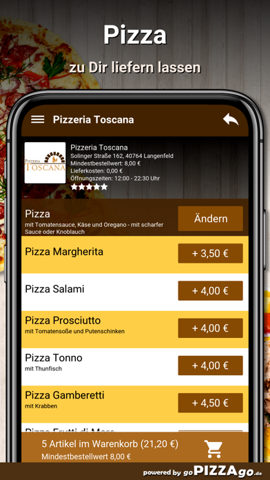 Pizzeria-Toscana Langenfeld screenshot 6