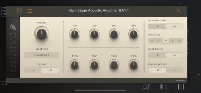 Gain Stage Acoustic