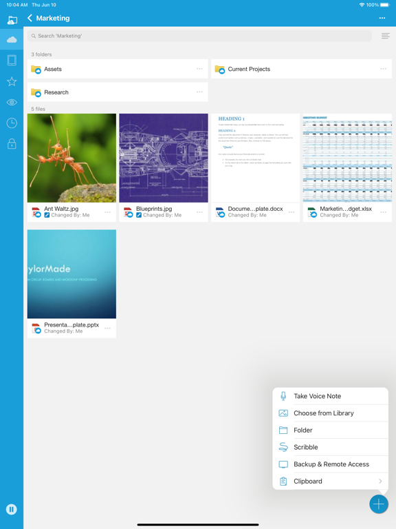 Datto Workplace iPad screenshot 5 - Productivity app