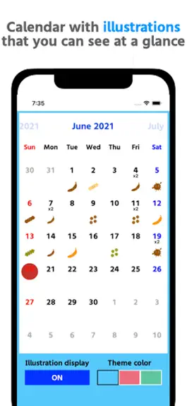 Game screenshot Toilet record calendar apk