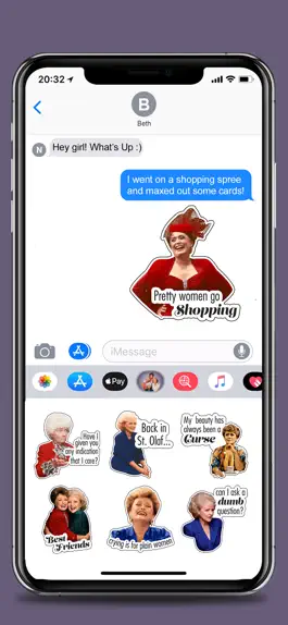 Game screenshot Golden Girls Stickers apk