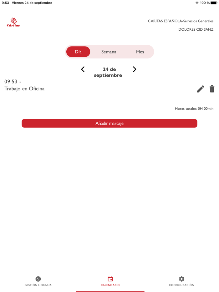 Cáritas. Gestión de Agentes