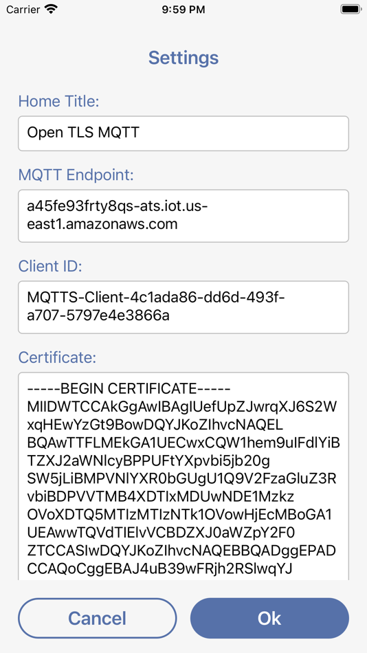 #3. TLS IoT – X.509 MQTT (iOS) 由: Care Active Corp.