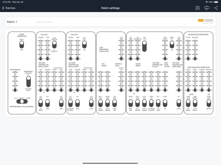 Recall Sheets - Analog Synths screenshot-4