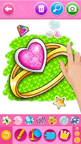 Game screenshot Glitter beauty coloring book apk