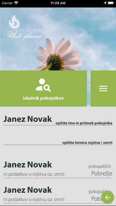 Mesto spomina Screenshot 2 - AppWisp.com Mesto spomina Screenshot 2 - AppWisp.com