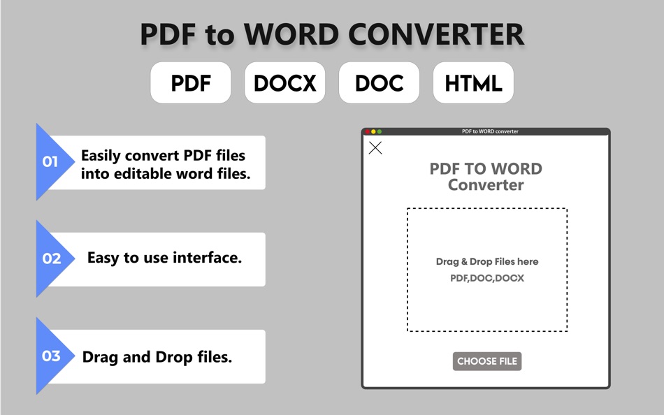 PDF to Word, File Converter - 1.6 - (macOS)