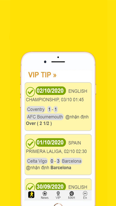 Soi Kèo TIP Bóng Đá Nhận Định Screenshot