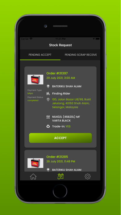 Bateriku Business Screenshot