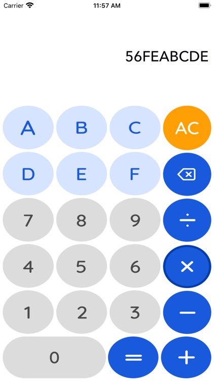 Hexadecimal calc