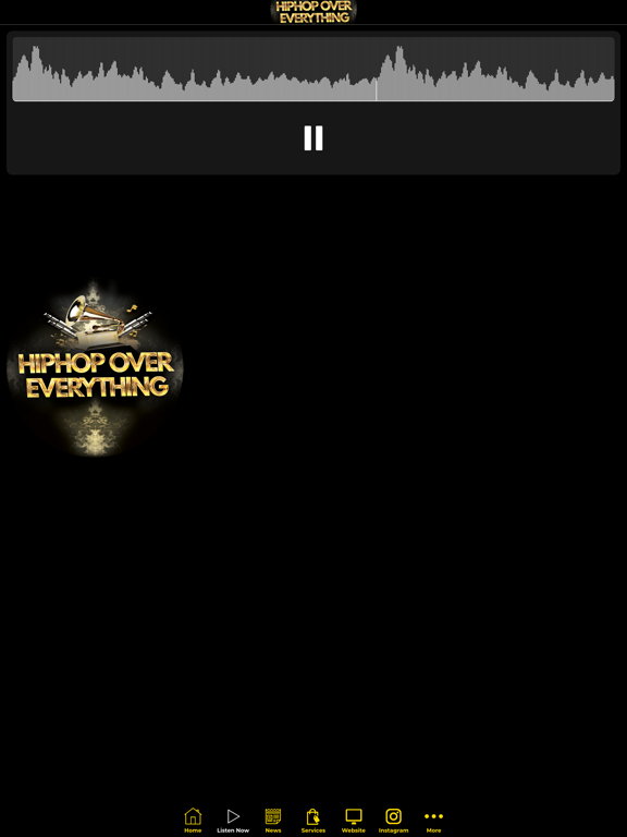 HipHop Over Everything App iPad screenshot 2 - Music app