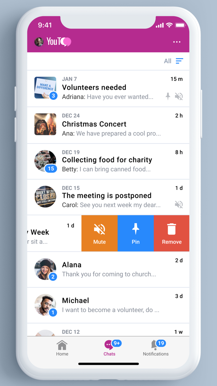 YouToo Groups and Events