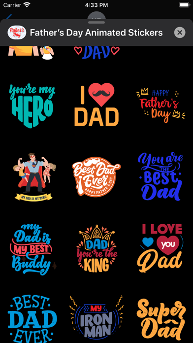 Father’s Day Animated Stickers Screenshot